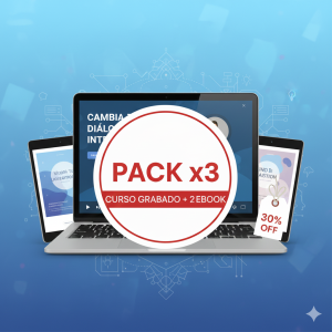 Pack x3 -1 curso grabado +2 Ebooks